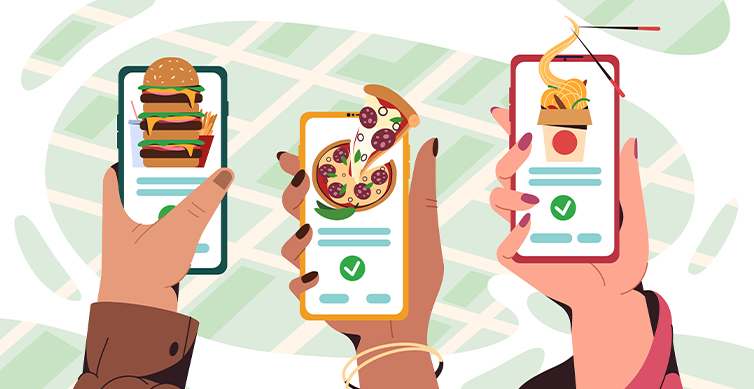 Online Food Ordering Application on a Smartphone
